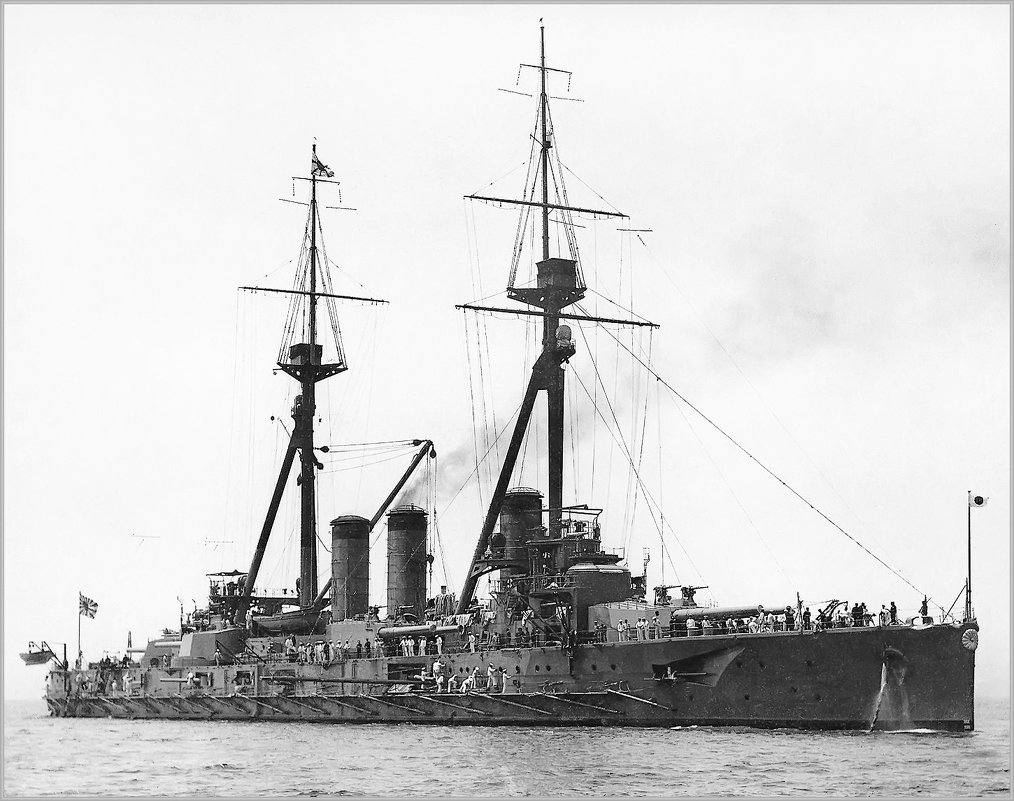Imperial Japanese Navy battleship "Kawachi" at anchor. - Александр 