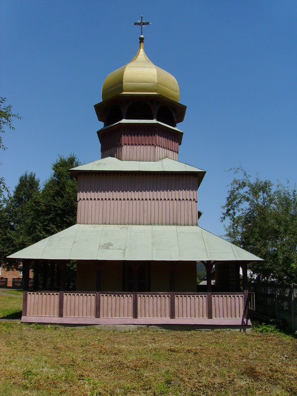 Деревянная   звонница   в    Ямнице - Андрей  Васильевич Коляскин