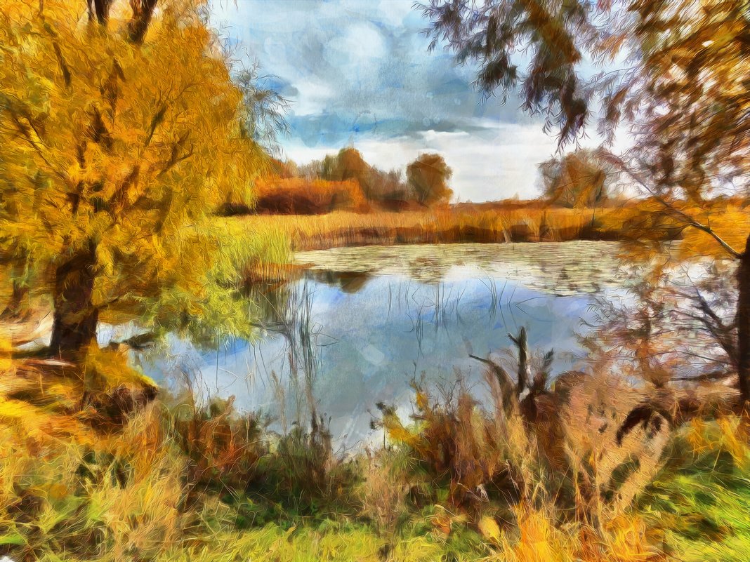 Осеннее озеро - Наталья Ильина