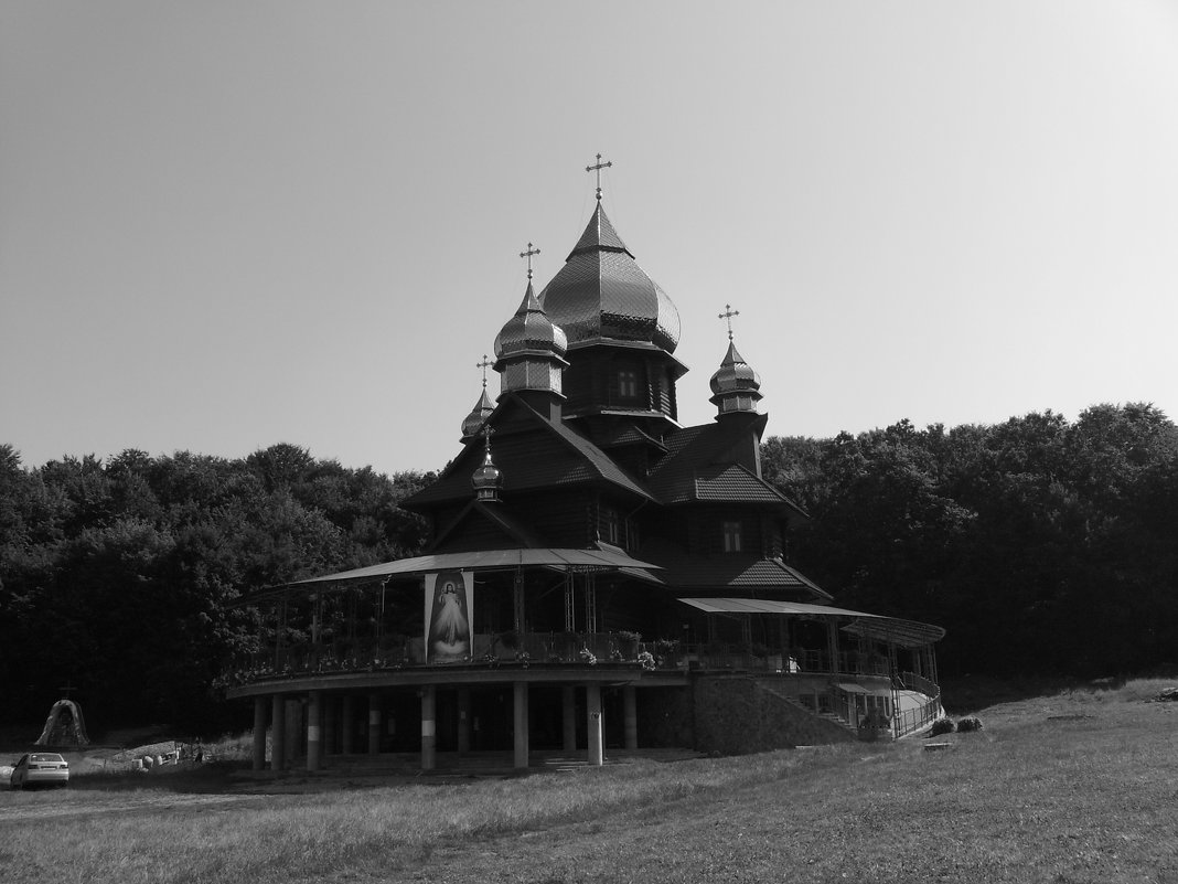Деревянный  храм   в   Погоне - Андрей  Васильевич Коляскин