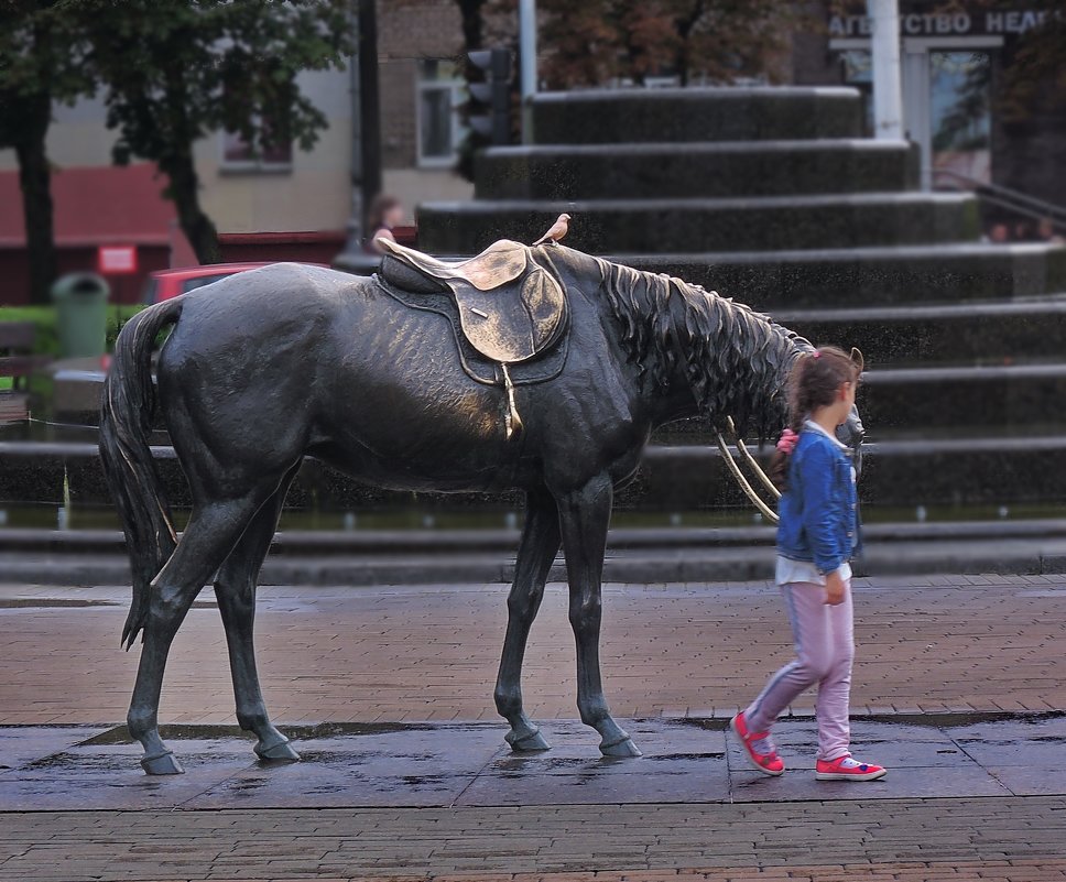 Девочка с лошадью В.Жбанова - Александр Сапунов