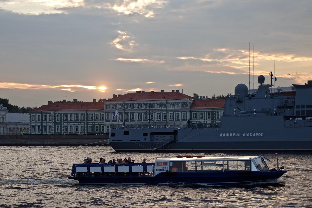 закат на Адмиралтейской набережной - Елена 