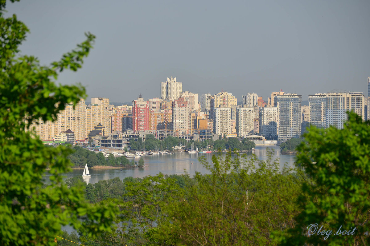 Вид на Левобережье Киева - Тамара Бедай 