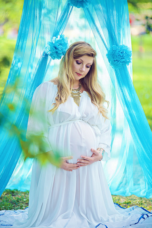 Фотосъемка беременности в парке - марина алексеева