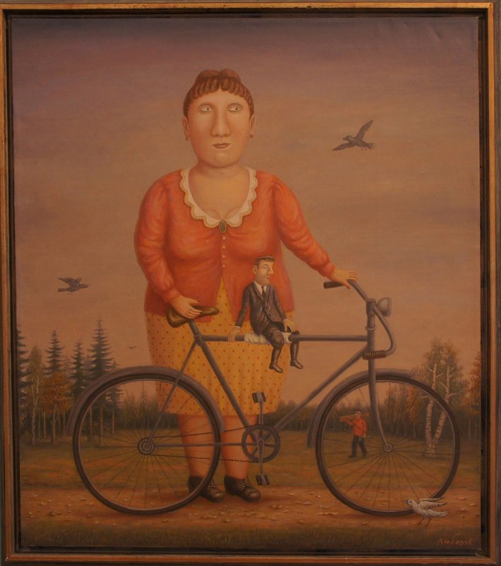 Прогулка с велосипедом и мужчиной - Елена Павлова (Смолова)