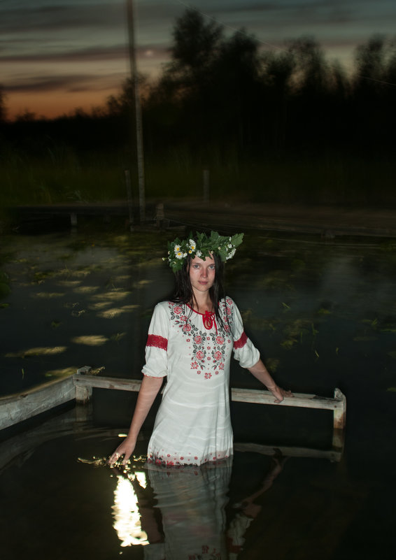 Летний вечер на озере Луговое - Владимир Шустов