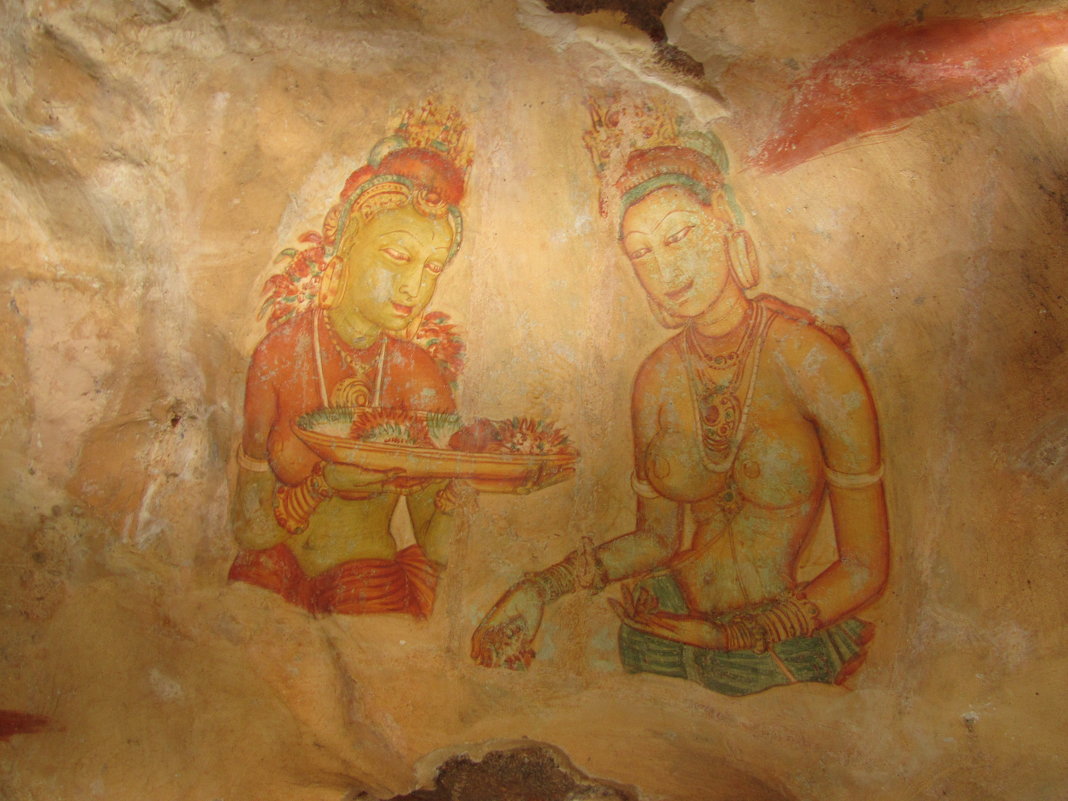 Уникальные фрески на горе Сигирия в Шри-Ланка. - ИРЭН@ .