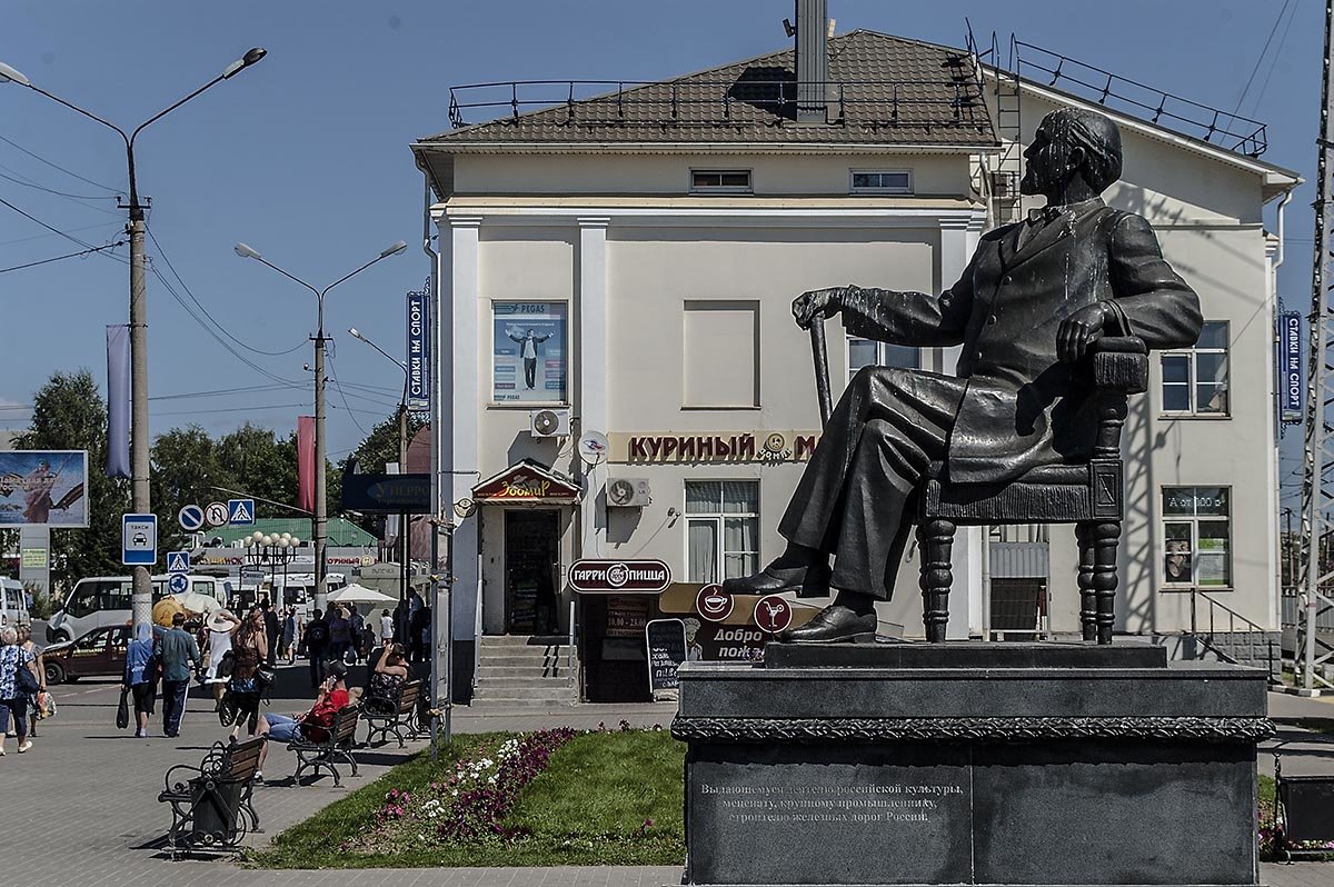 Сергиев Посад. Савва Мамонтов в представлении скульптора В.Чухаркина. ::  Игорь Олегович Кравченко – Социальная сеть ФотоКто