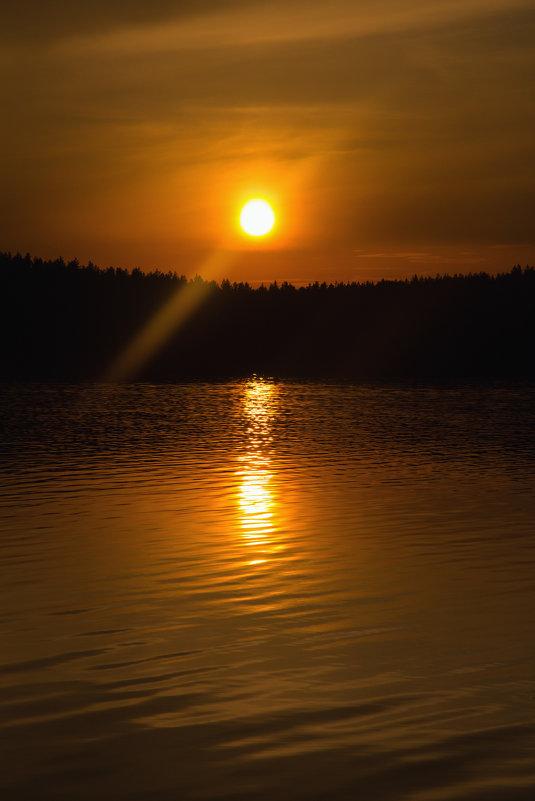 Летний закат на озере - Aнна Зарубина