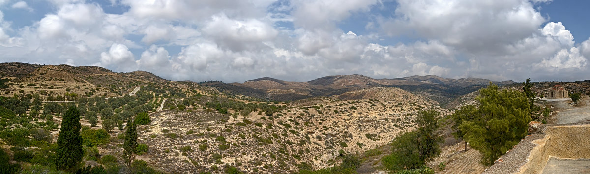 Вид с башни Монастыря Богородицы Одигитрии Крит - Priv Arter