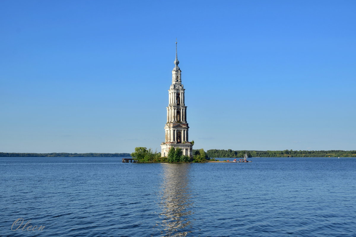 Река Волга Калязин
