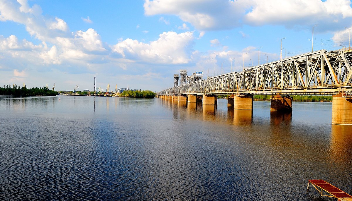 Железнодорожный мост через Днепр. - Владимир 