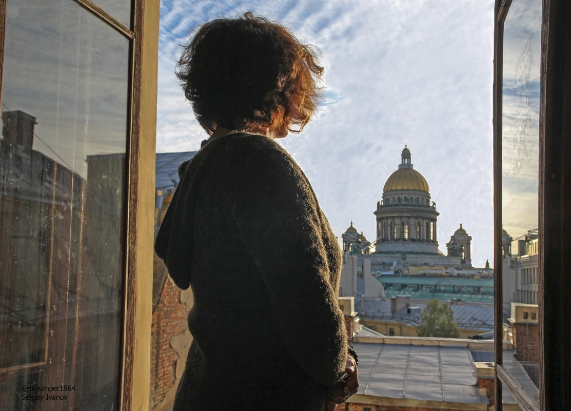 санкт петербург за окном