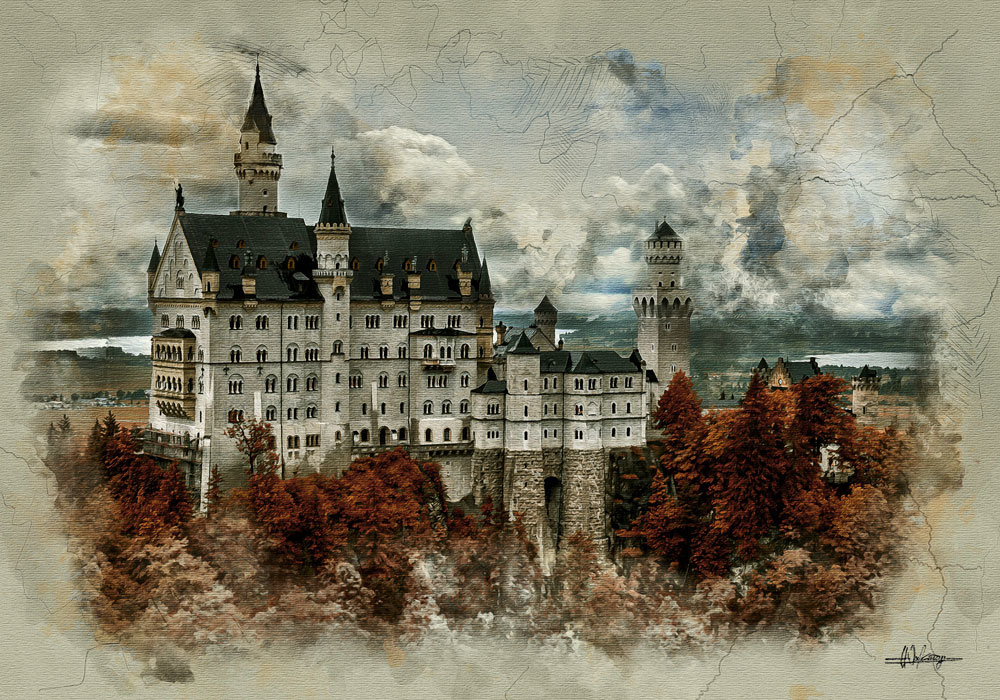 Белый замок Нойшванштайн. Германия - Виктор К Доние