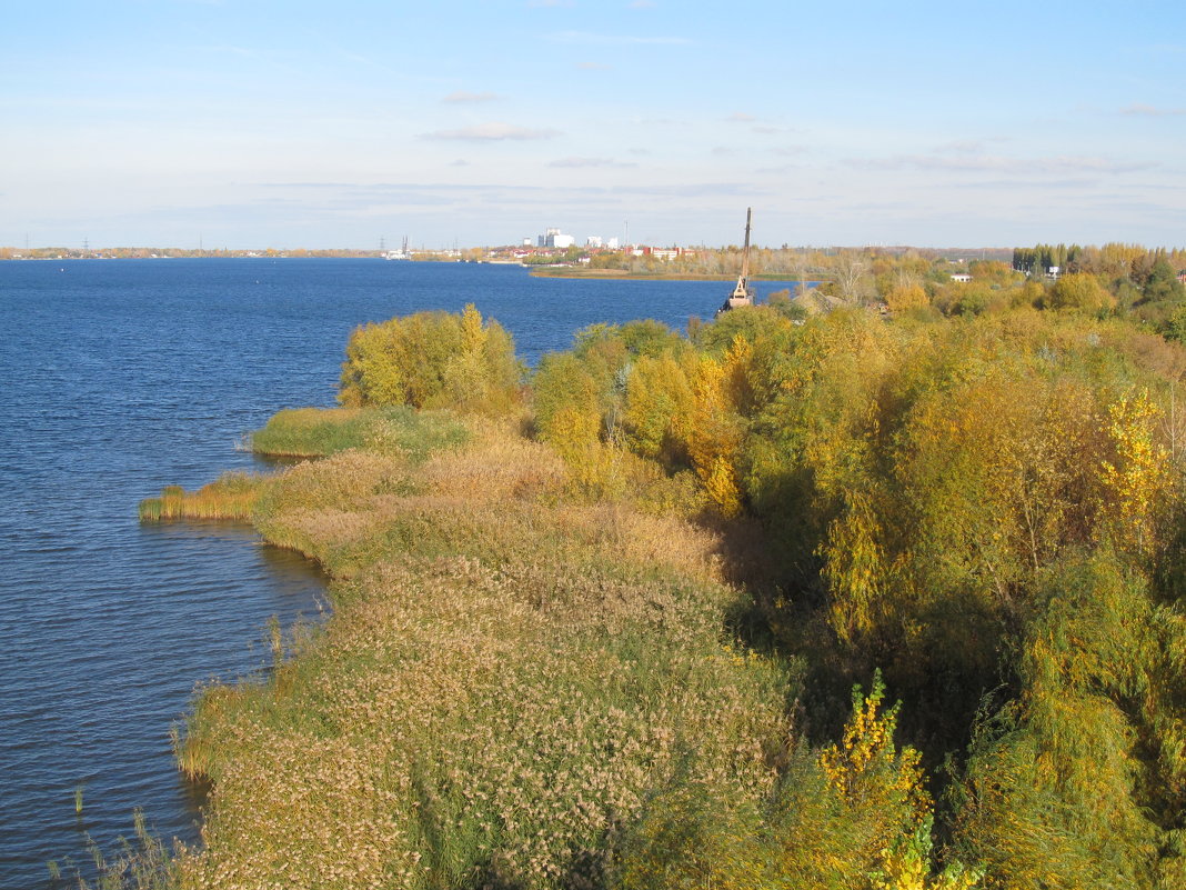 вид с моста, Балаково, Саратовская область - Елена Шаламова