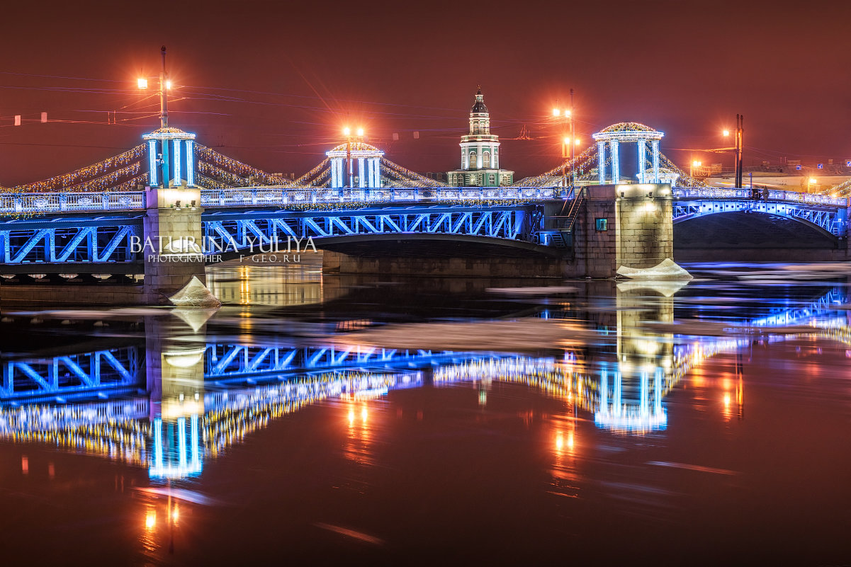Кунсткамера и Дворцовый мост - Юлия Батурина