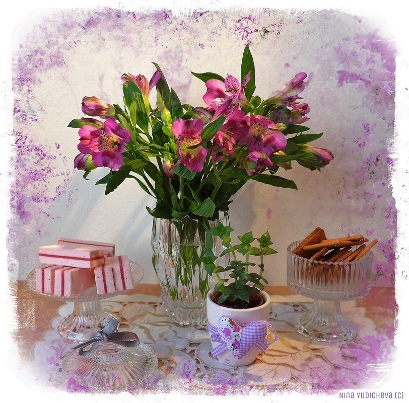 Цветы и сладости приносят много радости :) - Nina Yudicheva