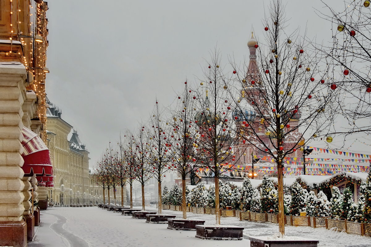 Красная Площадь с видом на собор Василия Блаженного - Olcen Len