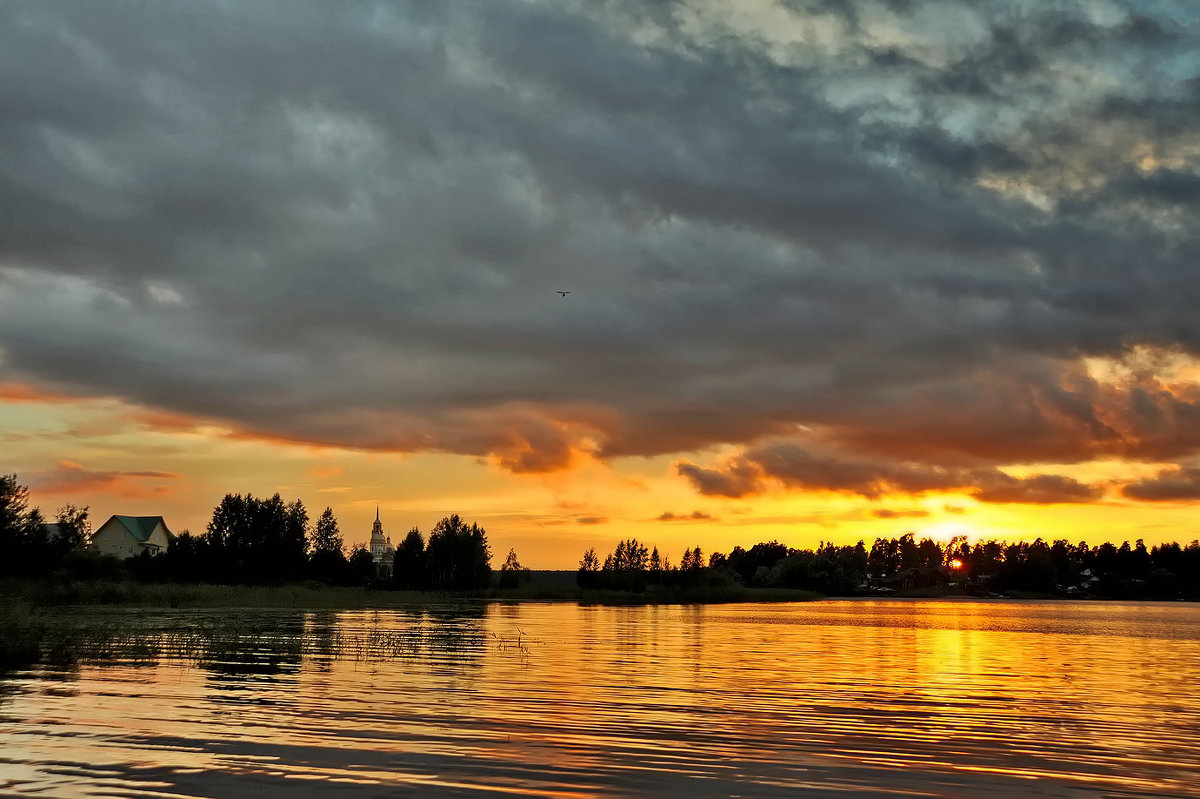 Закат над озером - Мила Раменская (Забота)