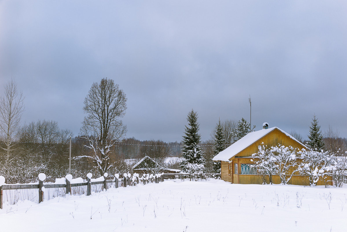 Зима в деревне. - Олег Бабурин