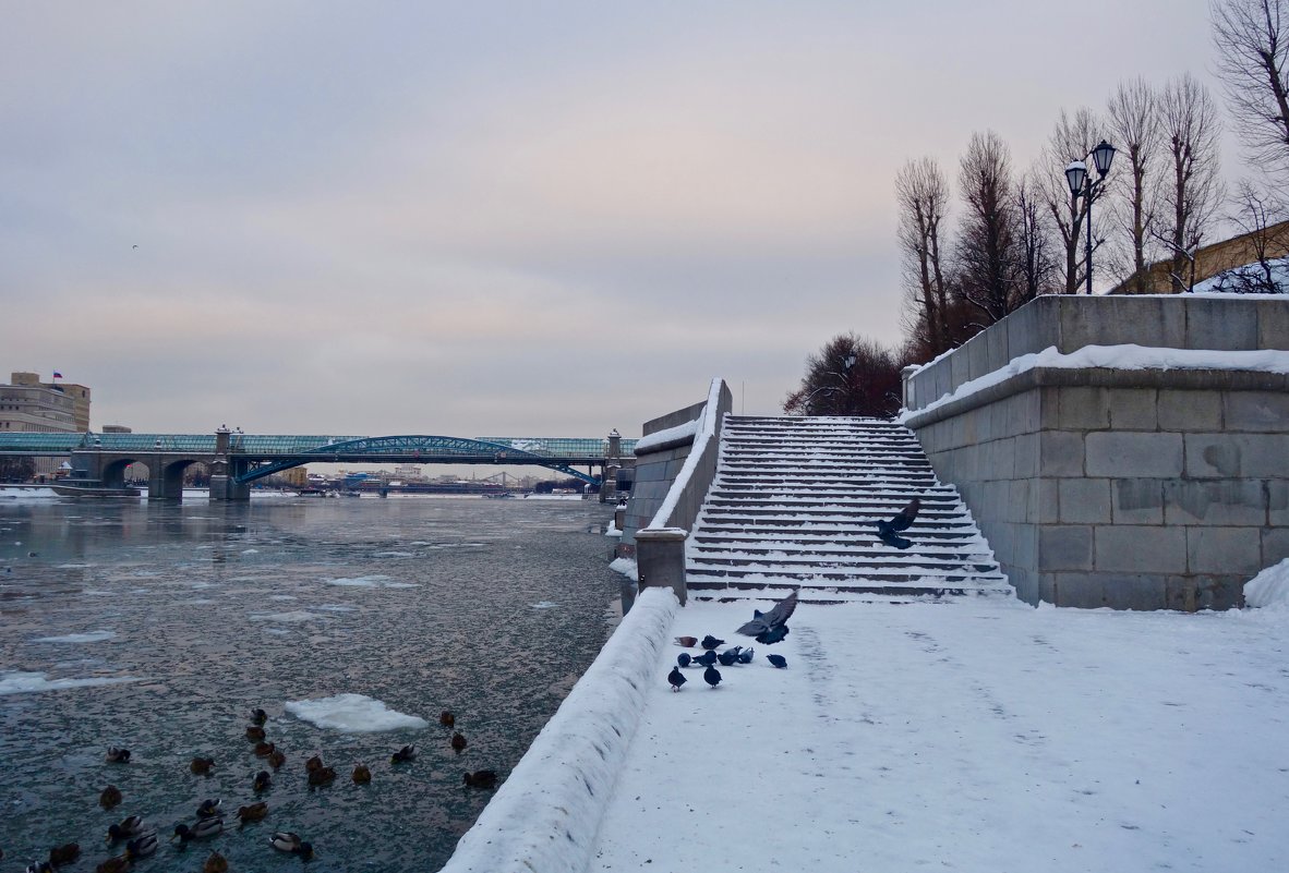 на Пушкинской набережной в Москве - Елена 