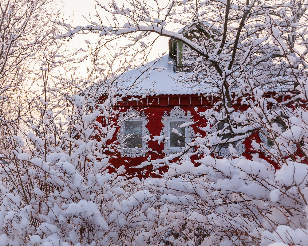 Деревенский домик зимой - Анна 