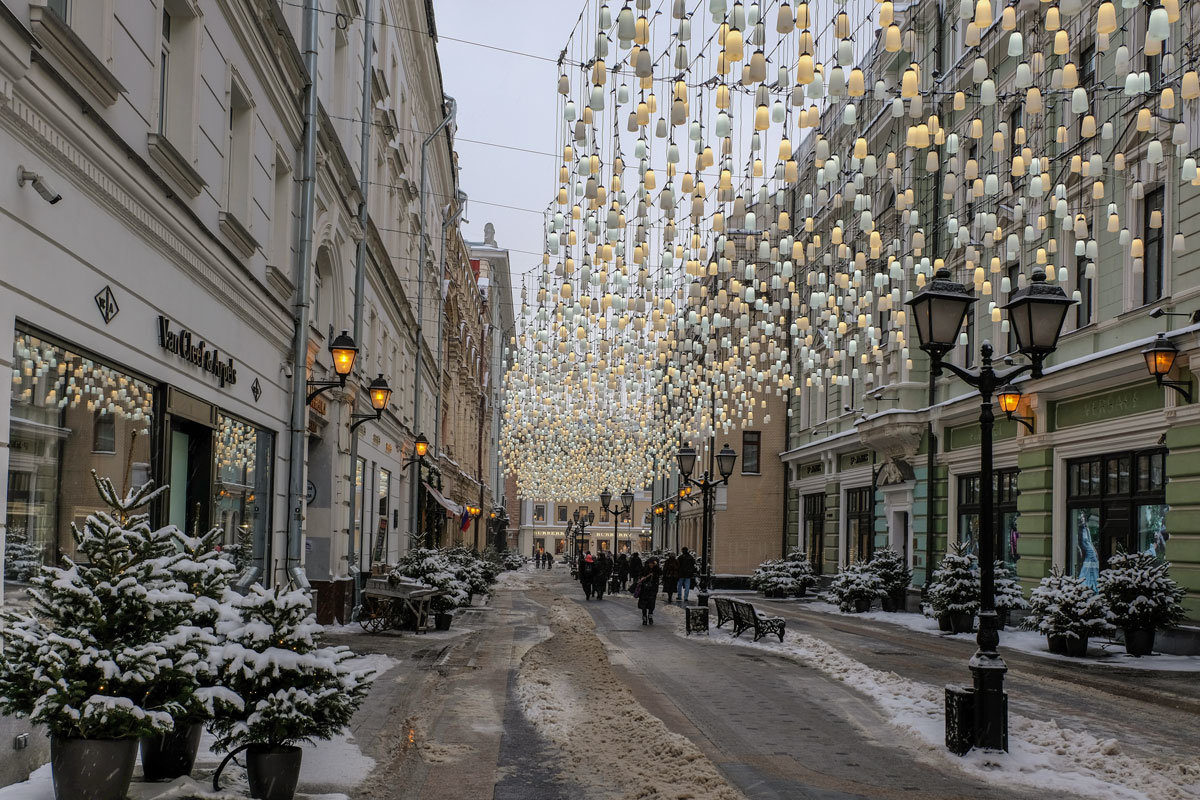 Москва новогодняя (04.01.2019). Столешников переулок. - Надежда Лаптева