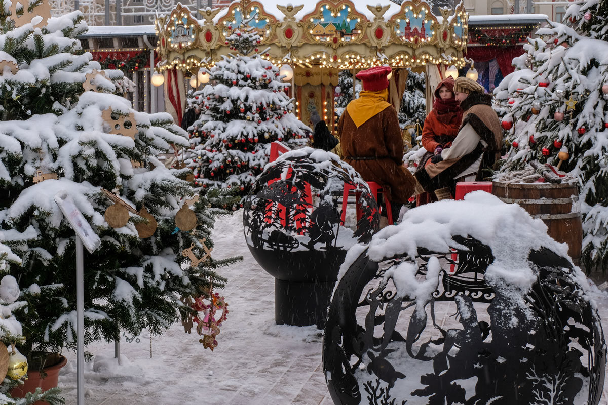 Москва новогодняя (04.01.2019). Тверская площадь. - Надежда Лаптева