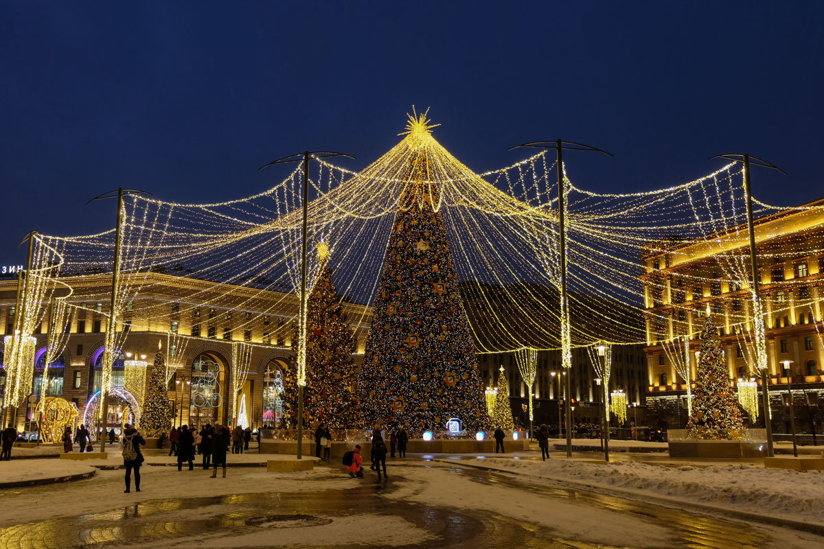 Новогодняя Москва. Лубянская площадь (08.01.2019). - Надежда Лаптева