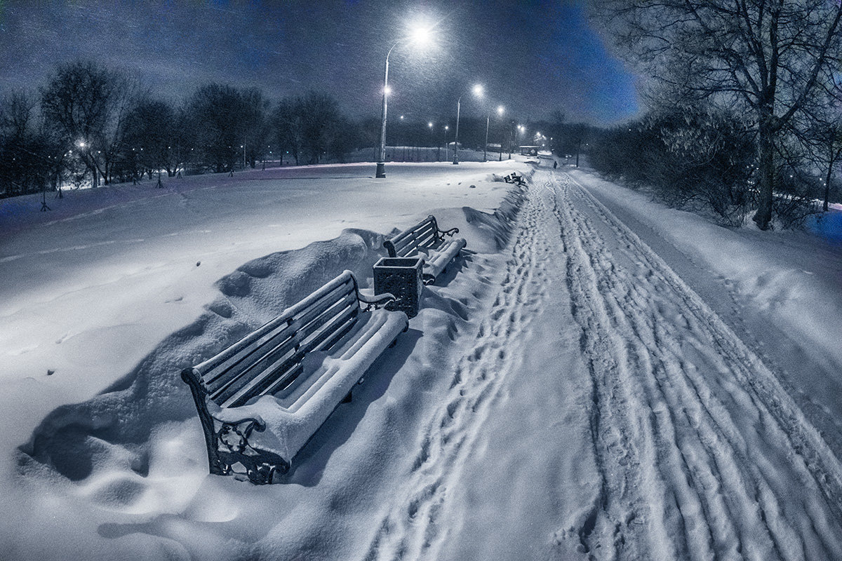 Зимняя снежная ночь - Игорь Герман