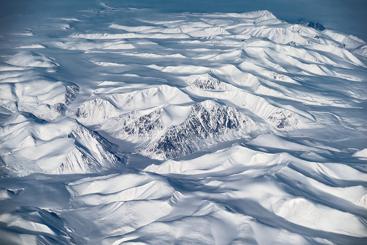Гренландия с высоты 11000 метров. - Алексей Пышненко