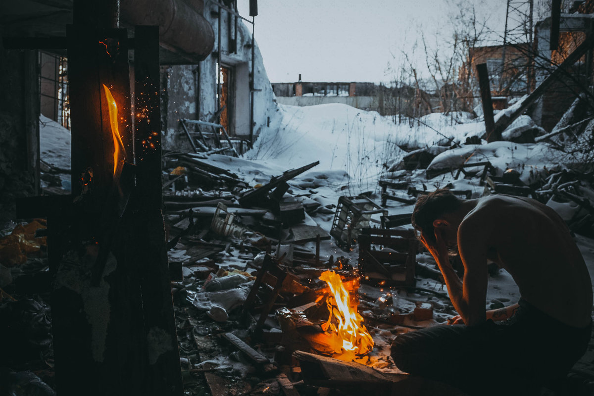 последствия войны. - под пыльным небом