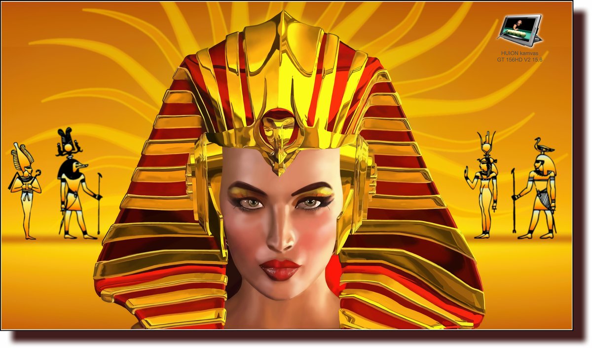 The Queen Of Egypt. (работа выполненная на графическом планшете Huion.) № 79 - Anatol L