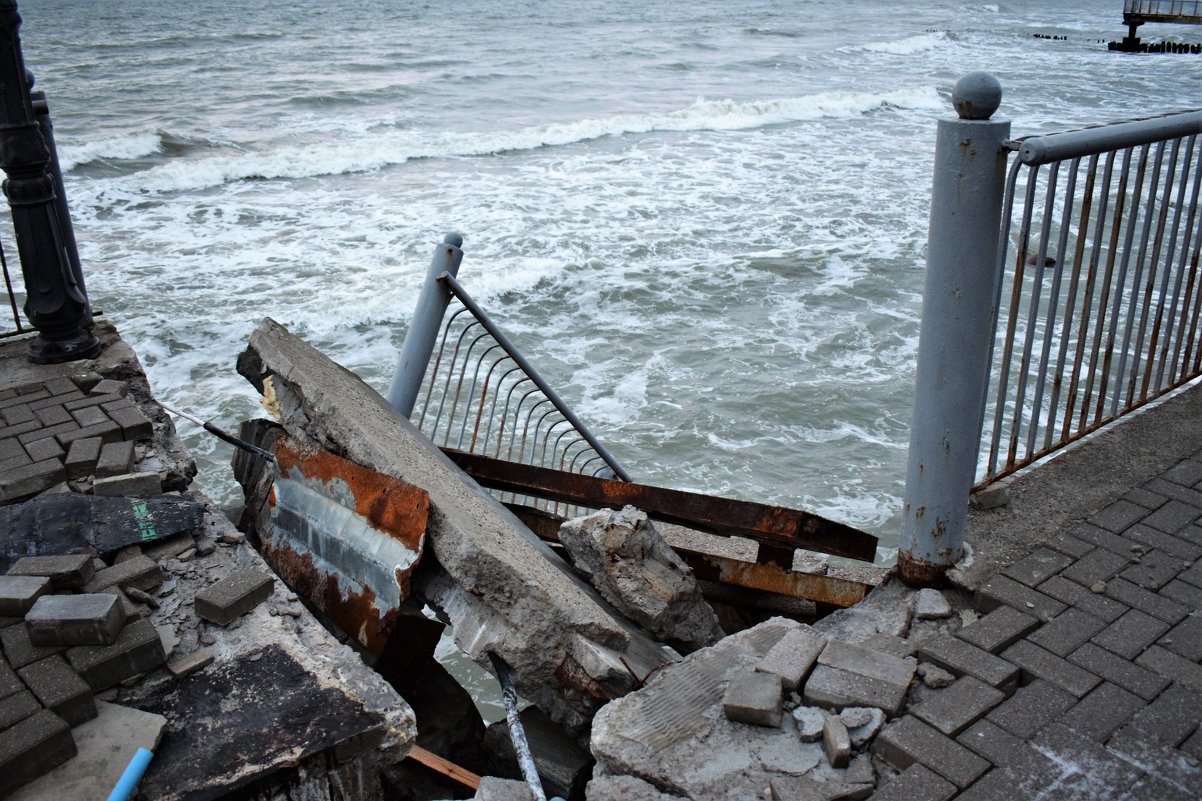 Последствия январского урагана в Светлогорске - Марина 