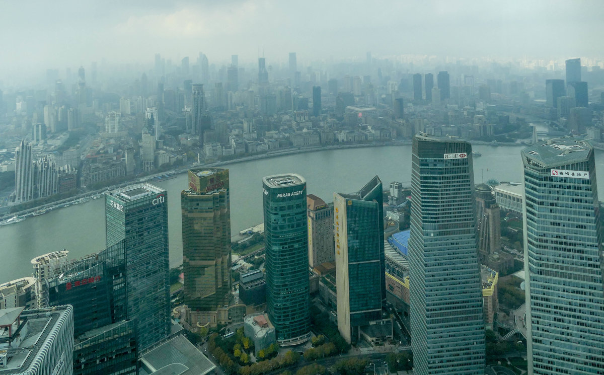 Вид на Шанхай с небоскрёба "Цзинь Мао" (Китай) - Юрий Поляков