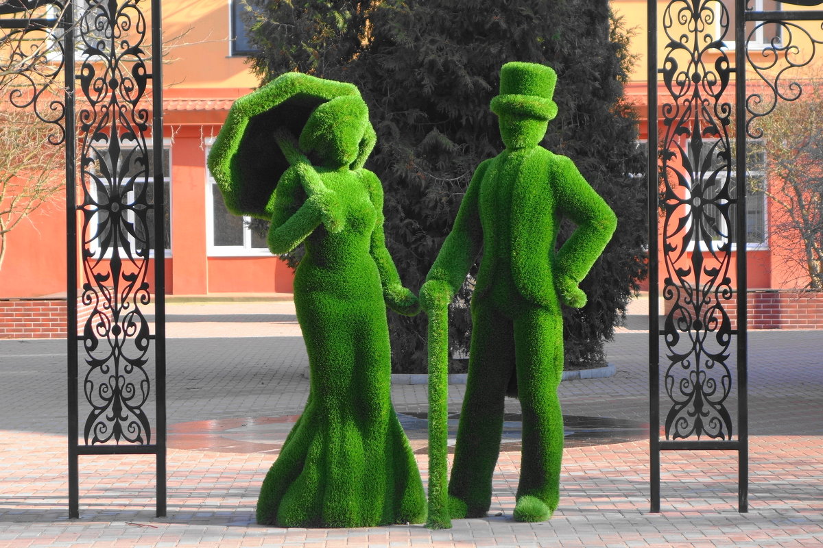 Новое решение в ландшафтном дизайне - зелёная скульптура - Маргарита Батырева