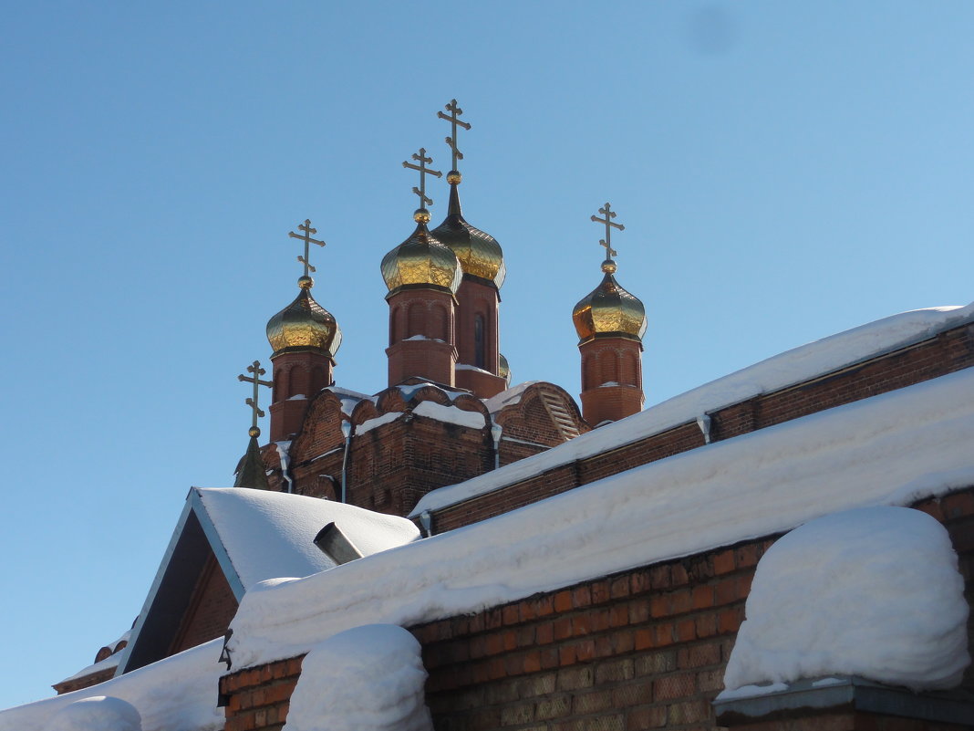 Купола храма Михаила Архангела - марина ковшова 