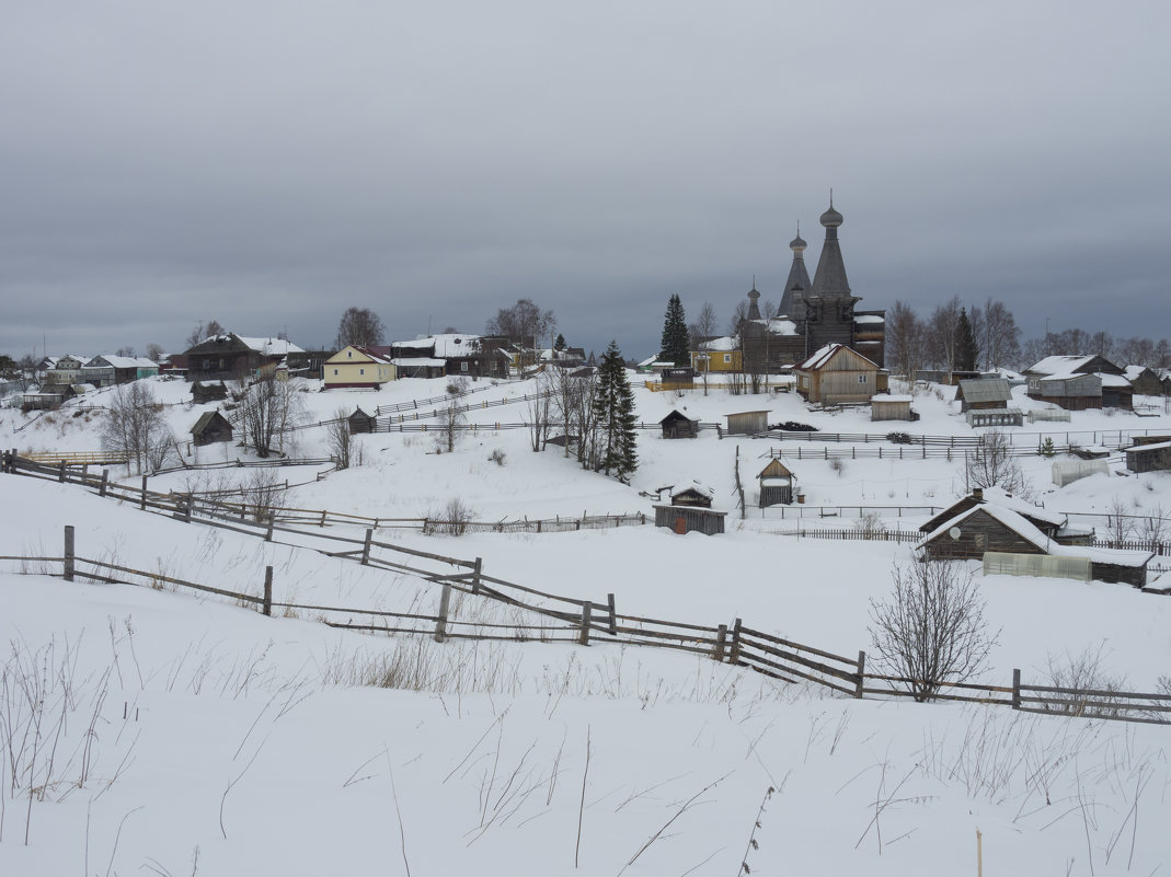 2019, поморское село Нёнокса. Разные ракурсы в начале весны - Владимир Шибинский