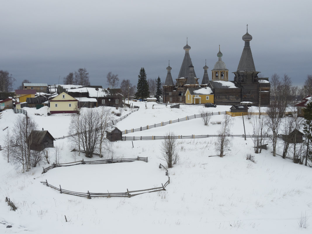 2019, поморское село Нёнокса. Разные ракурсы в начале весны - Владимир Шибинский