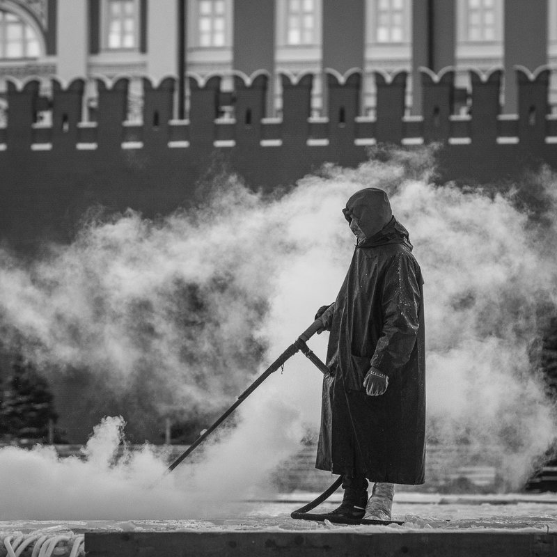 Демонтаж катка на Красной площади - Николай Галкин 