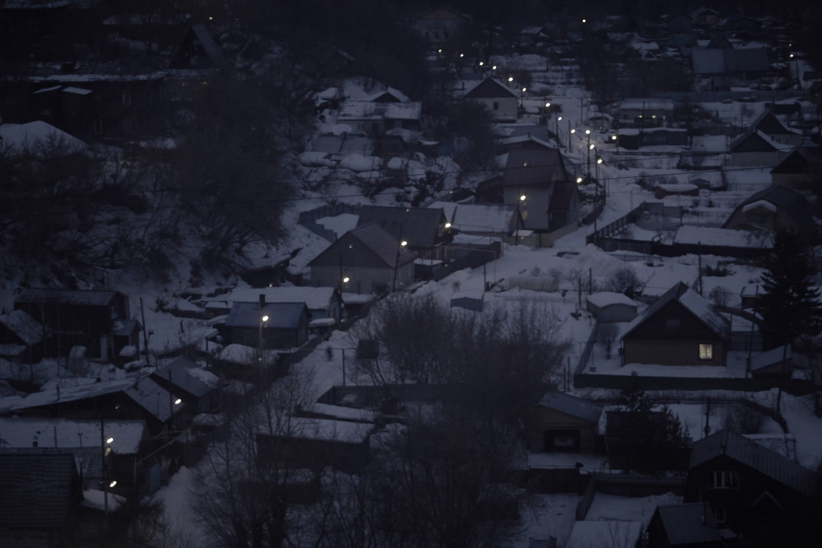 Деревня зимним утром - Артур Неустроев