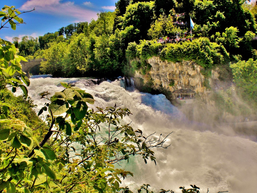 Рейнский водопад (Rheinfall) - восхитительная достопримечательность Швейцарии - backareva.irina Бакарева