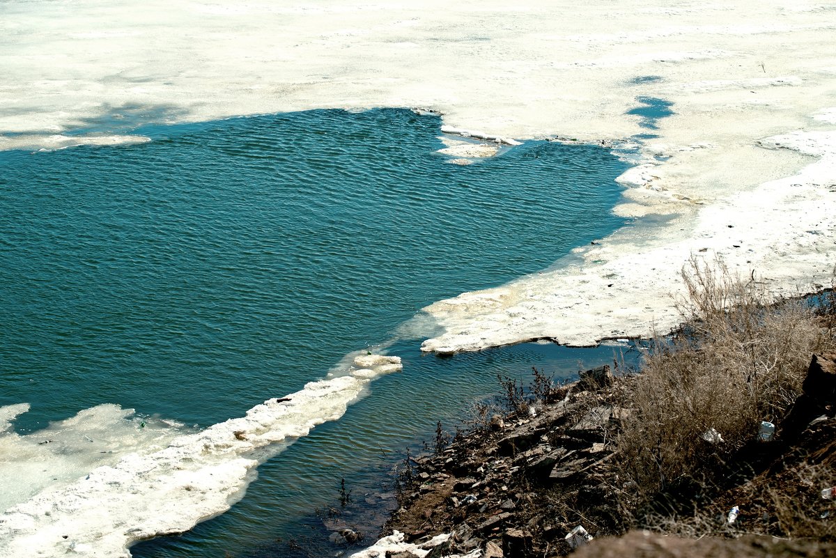Река Урал. Совсем немного и пойдет лёд… - Александр Облещенко