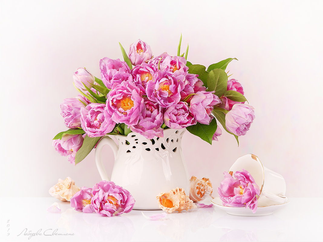 Букет розовых тюльпанов - Светлана Л.