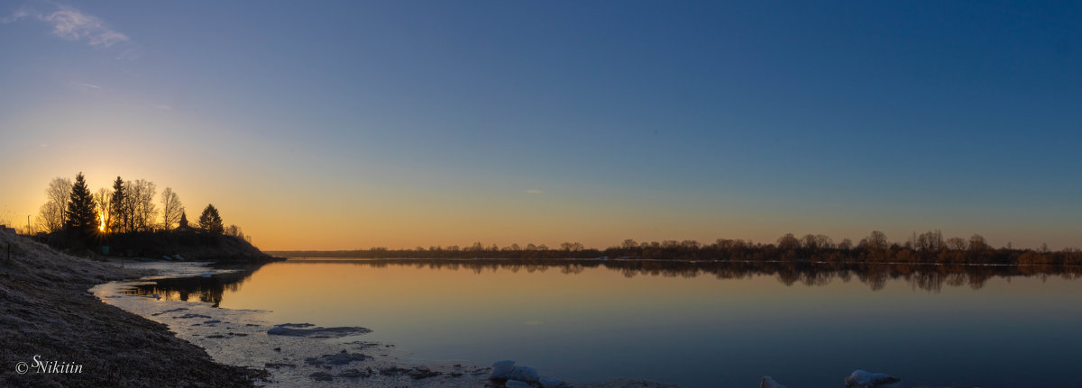 Панорама "Утро на реке" - Сергей Никитин