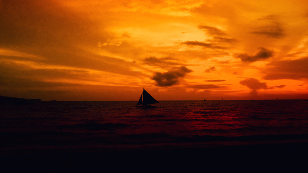 Lone sailboat - Max Kenzory Experimental Photographer