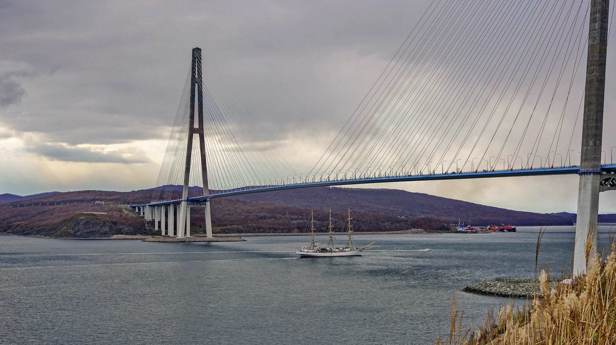 Мост на остров Русский, Владивосток - Эдуард Куклин