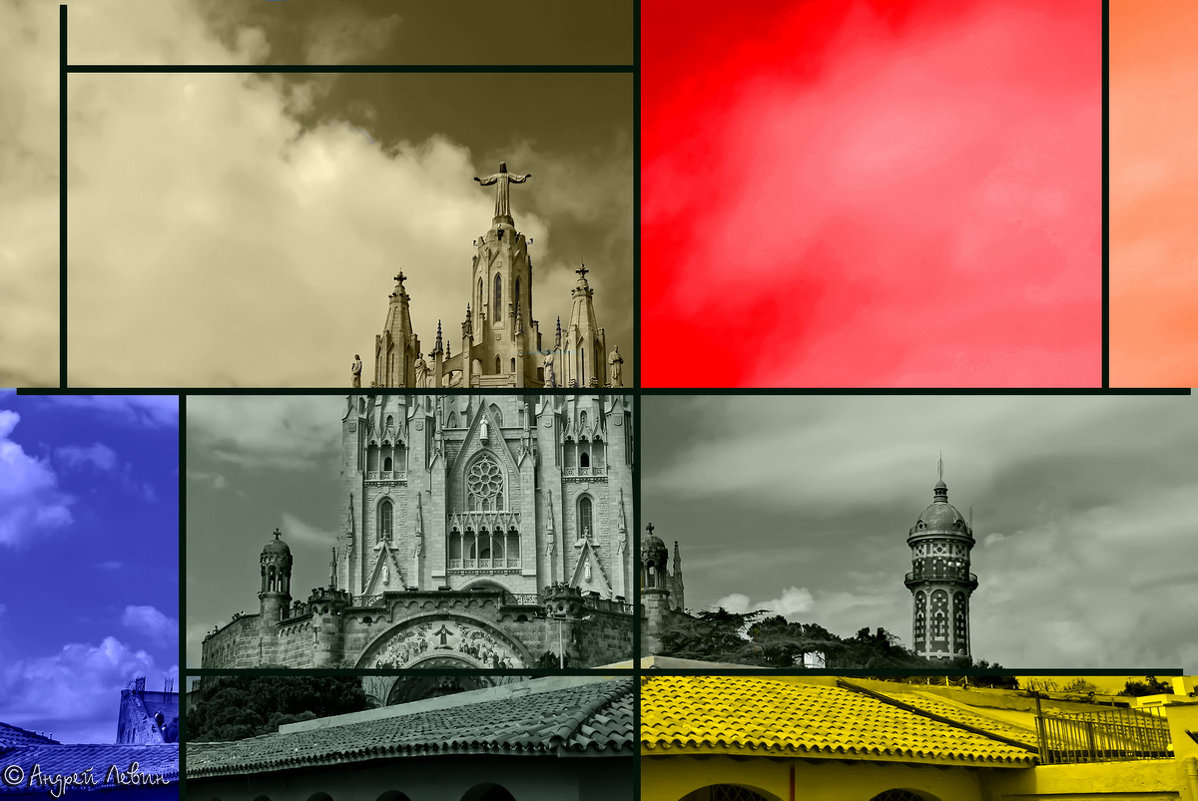 Вспоминая Мондриана. Храм Святого Сердца. Барселона. Испания - Андрей Левин