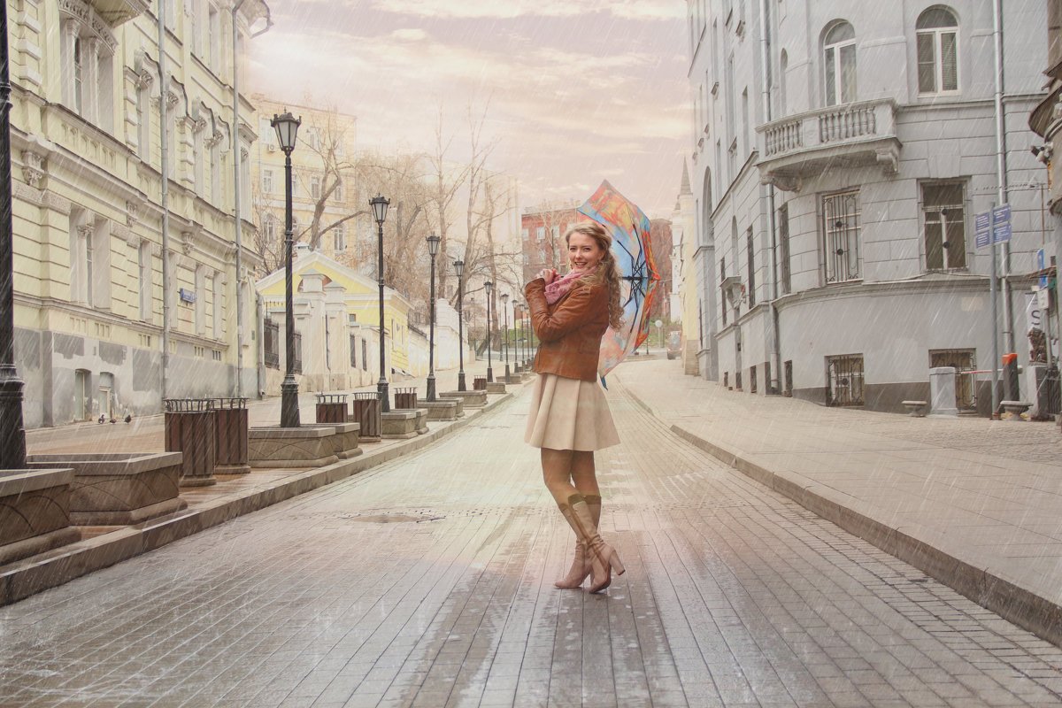 Девушка с зонтом - Нина Кулагина