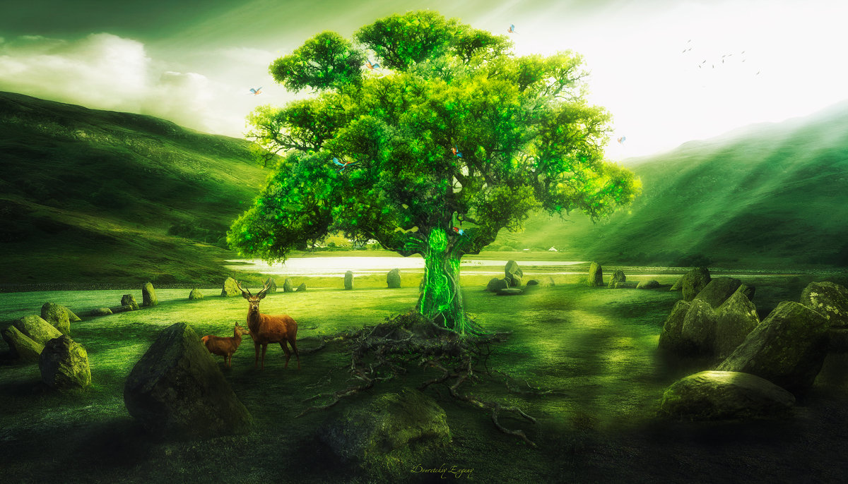 Дерево жизни зеленое
